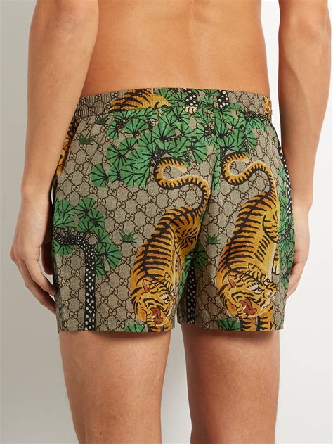 gucci bengal print shorts